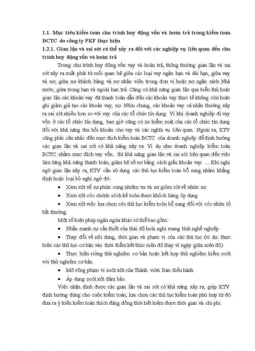 image for page Thực trạng vận dụng quy trình kiểm toán vào kiểm toán chu trình huy động vốn vay và hoàn trả trong kiểm toán BCTC