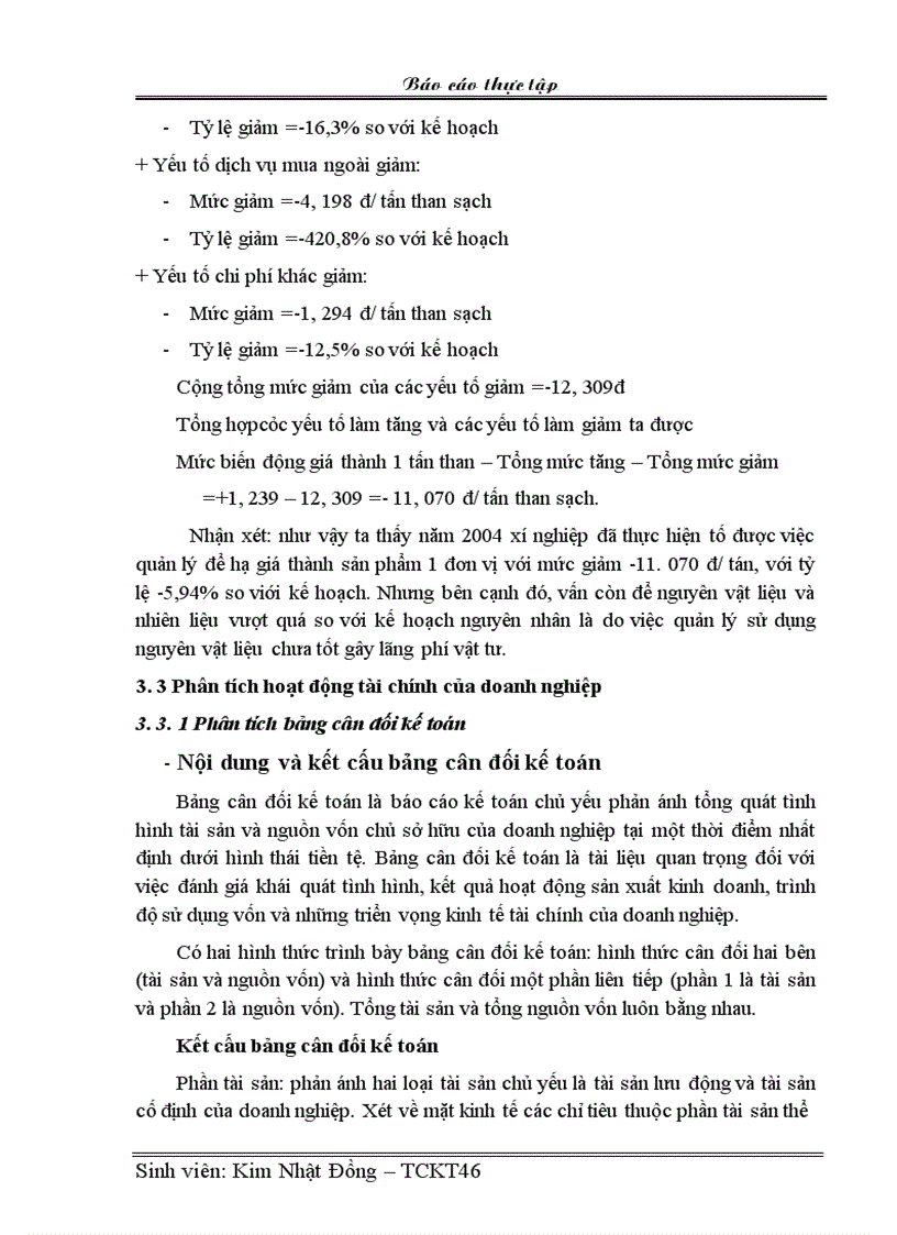 image for page Phân tích quá trình nâng cao hiệu quả kinh doanhcủa xí nghiệp than UÔNG BÍ