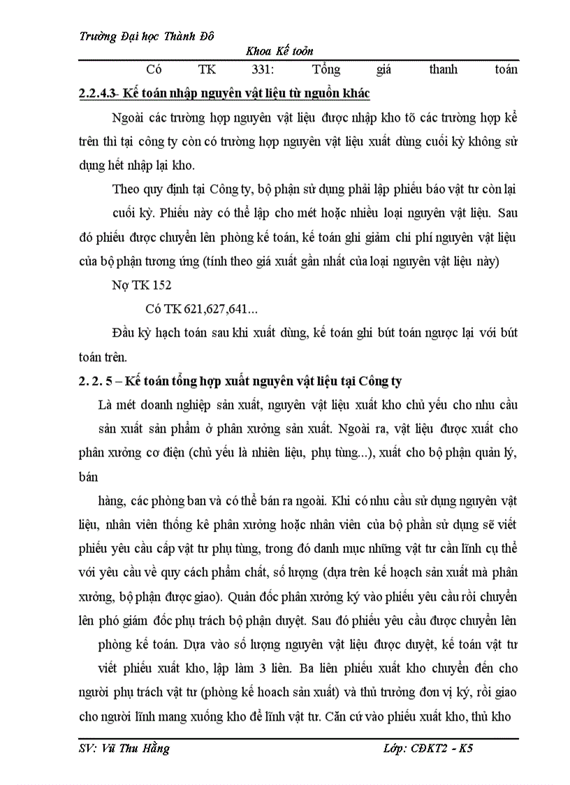 image for page Tổ chức công tác kế toán nguyên vật liệu và phân tích tình hình quản lý, sử dụng nguyên vật liệu tại Công ty ĐẠI NAM