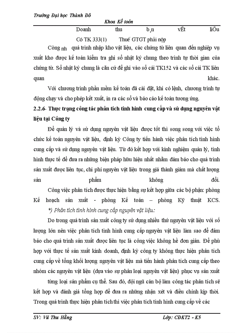 image for page Tổ chức công tác kế toán nguyên vật liệu và phân tích tình hình quản lý, sử dụng nguyên vật liệu tại Công ty ĐẠI NAM