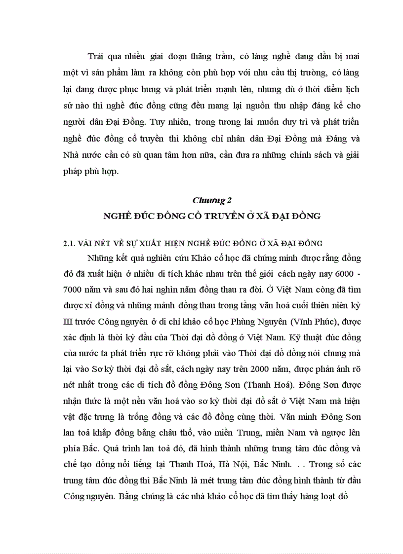 image for page Nghề đúc đồng ở xã Đại Đồng huyện Văn Lâm, tỉnh Hưng Yên - Truyền thống và hiện đại