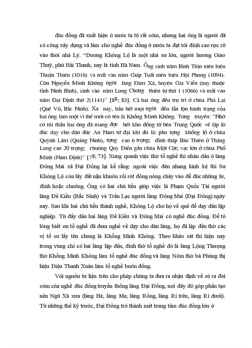 image for page Nghề đúc đồng ở xã Đại Đồng huyện Văn Lâm, tỉnh Hưng Yên - Truyền thống và hiện đại