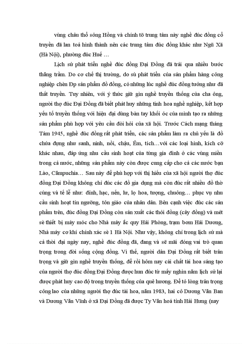image for page Nghề đúc đồng ở xã Đại Đồng huyện Văn Lâm, tỉnh Hưng Yên - Truyền thống và hiện đại