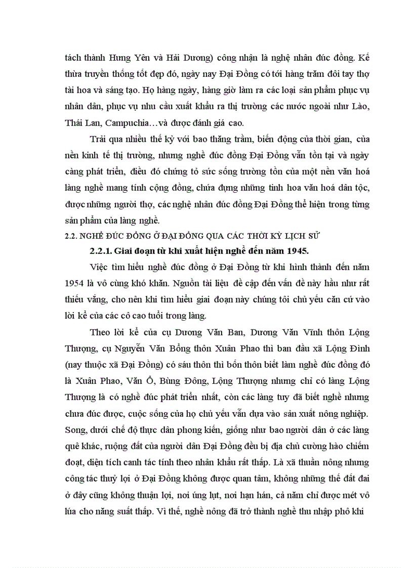 image for page Nghề đúc đồng ở xã Đại Đồng huyện Văn Lâm, tỉnh Hưng Yên - Truyền thống và hiện đại