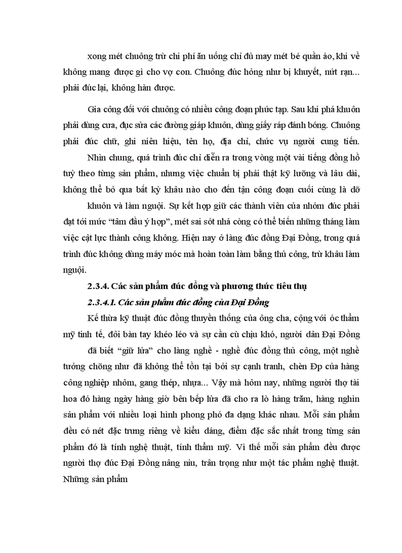 image for page Nghề đúc đồng ở xã Đại Đồng huyện Văn Lâm, tỉnh Hưng Yên - Truyền thống và hiện đại