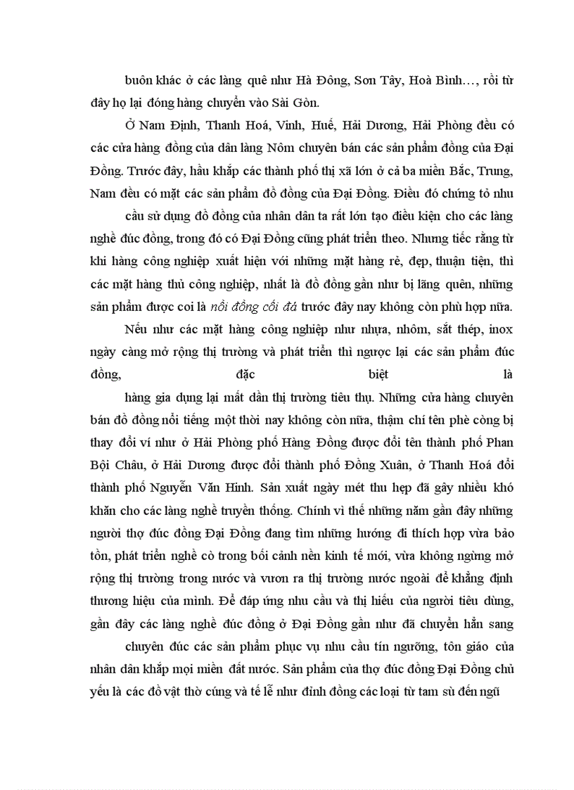 image for page Nghề đúc đồng ở xã Đại Đồng huyện Văn Lâm, tỉnh Hưng Yên - Truyền thống và hiện đại