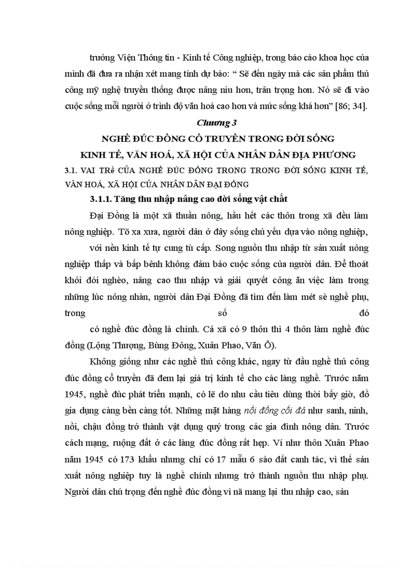image for page Nghề đúc đồng ở xã Đại Đồng huyện Văn Lâm, tỉnh Hưng Yên - Truyền thống và hiện đại