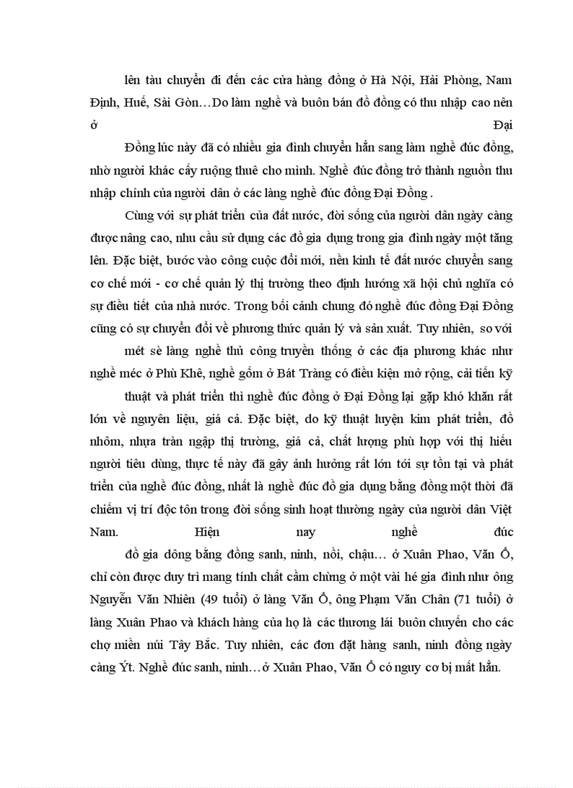 image for page Nghề đúc đồng ở xã Đại Đồng huyện Văn Lâm, tỉnh Hưng Yên - Truyền thống và hiện đại