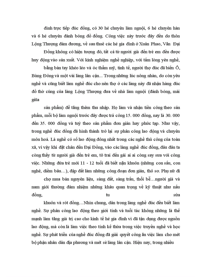 image for page Nghề đúc đồng ở xã Đại Đồng huyện Văn Lâm, tỉnh Hưng Yên - Truyền thống và hiện đại