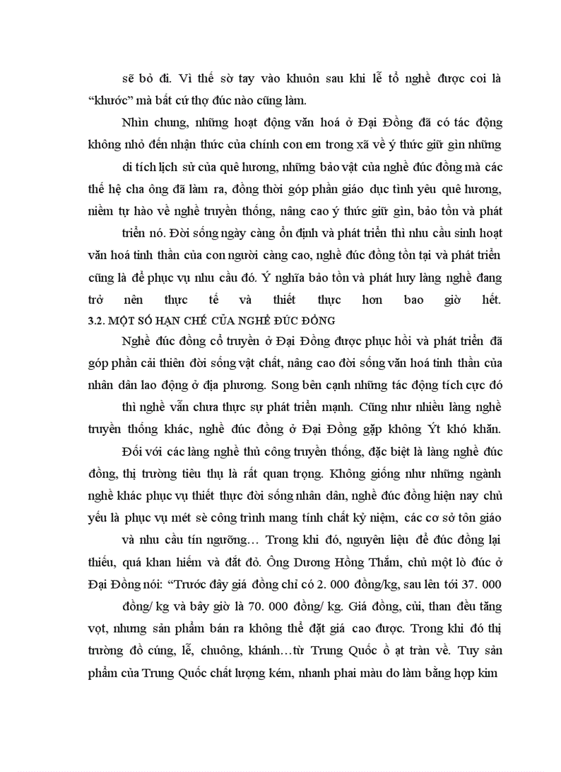 image for page Nghề đúc đồng ở xã Đại Đồng huyện Văn Lâm, tỉnh Hưng Yên - Truyền thống và hiện đại