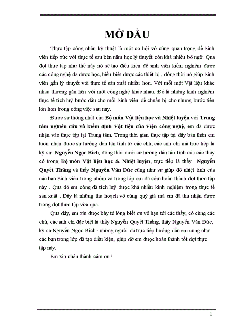 Báo cáo thực tập viện công nghệ Thuộc Tổng công ty máy động lực & máy nông nghiệp Bộ công nghiệp