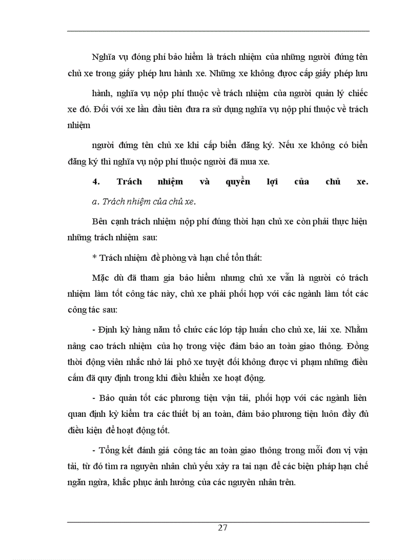 image for page Việc triển khai nghiệp vụ bảo hiểm trách nhiệm dân sự của chủ xe cơ giới đối với người thứ ba ------------------ việc đề phòng và hạn chế tổn thất đặc biệt trong lĩnh vực giao thông vận tải