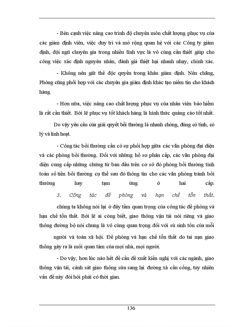 image for page Việc triển khai nghiệp vụ bảo hiểm trách nhiệm dân sự của chủ xe cơ giới đối với người thứ ba ------------------ việc đề phòng và hạn chế tổn thất đặc biệt trong lĩnh vực giao thông vận tải