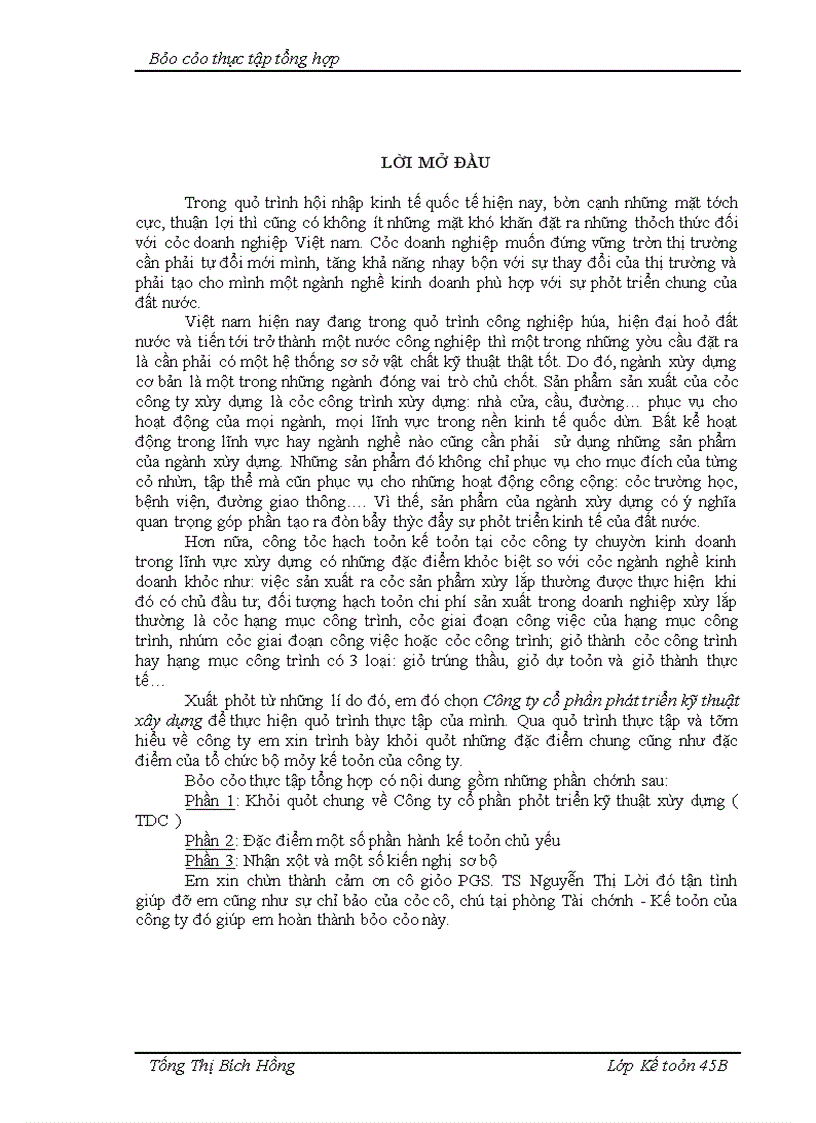image for page Báo cáo thực tập tổng hợp tại Công ty cổ phần phát triển kỹ thuật xây dựng