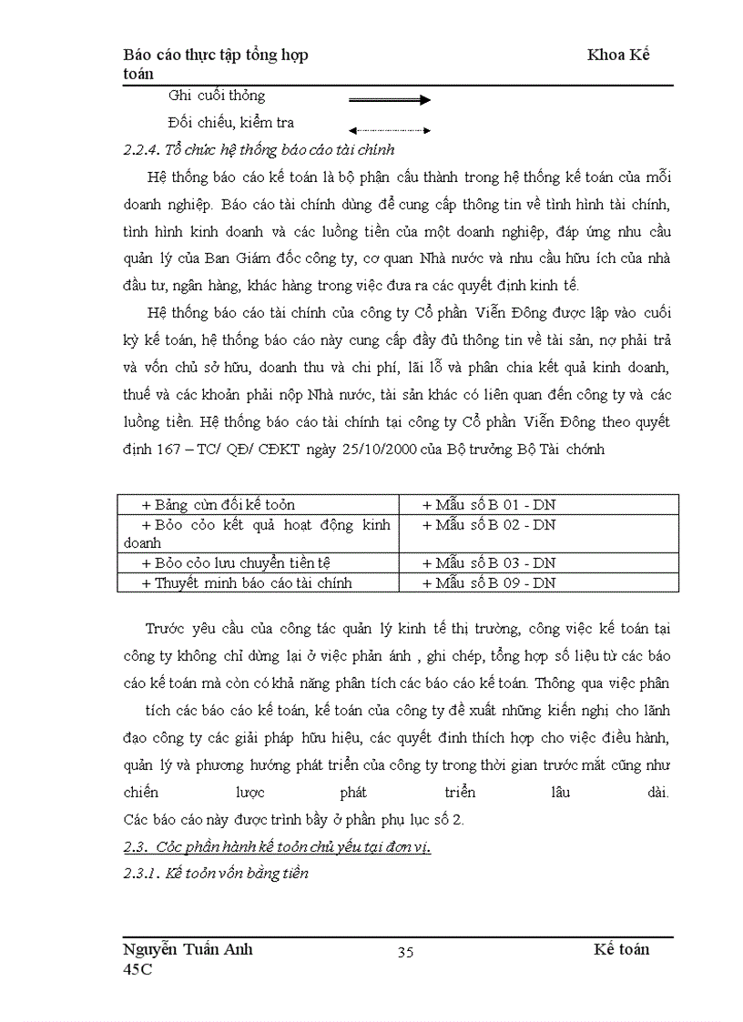 image for page Báo cáo thực tập tổng hợptại công ty Cổ phần Viễn Đông