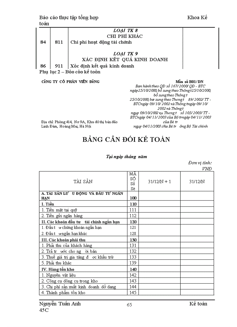 image for page Báo cáo thực tập tổng hợptại công ty Cổ phần Viễn Đông