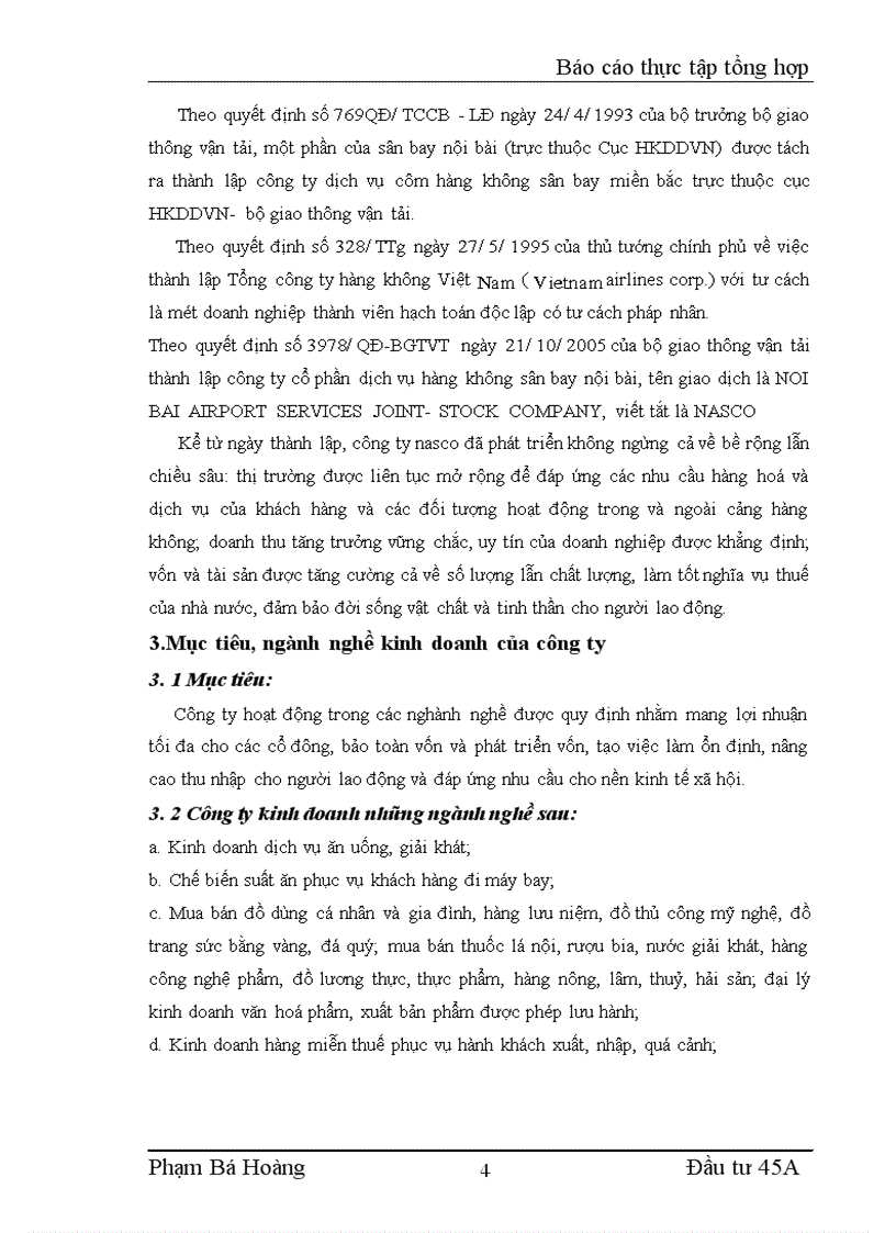 image for page Báo cáo thực tập tổng hợp tại Công ty cổ phần dịch vụ hàng không sân bay nội bài