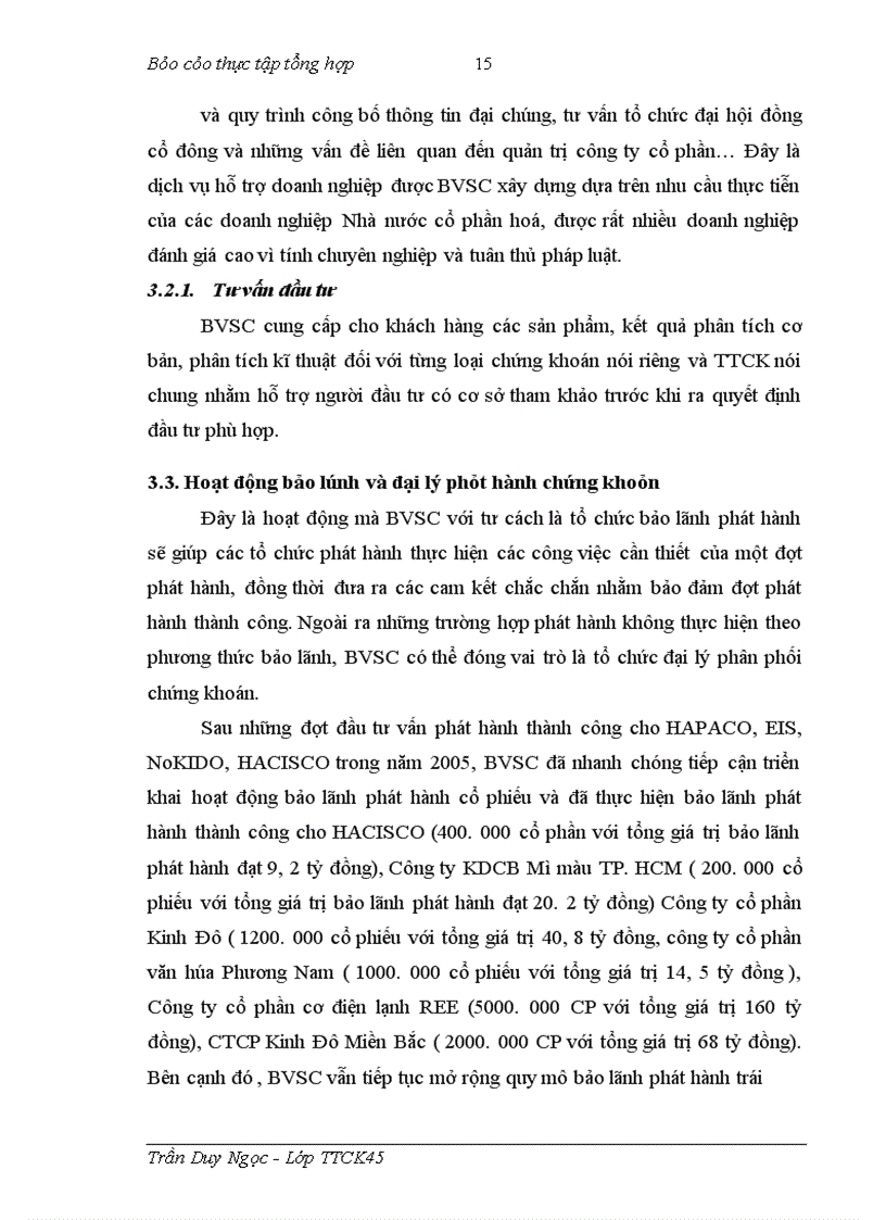 image for page Báo cáo thực tập tổng hợp tại Công ty CP Chứng khoán Bảo Việt