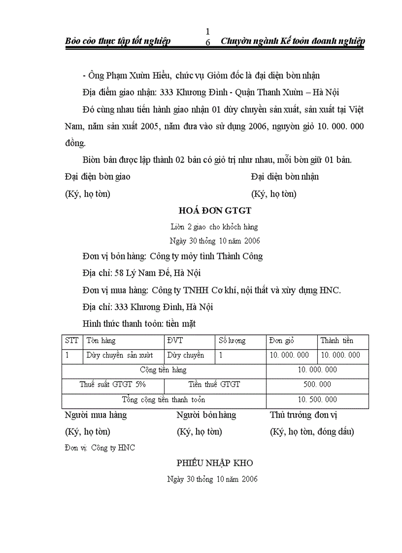 image for page Báo cáo thực tập tổng hợp tại Công ty trách nhiệm hữu hạn Cơ khí, Nội thất và Xây dựng HNC