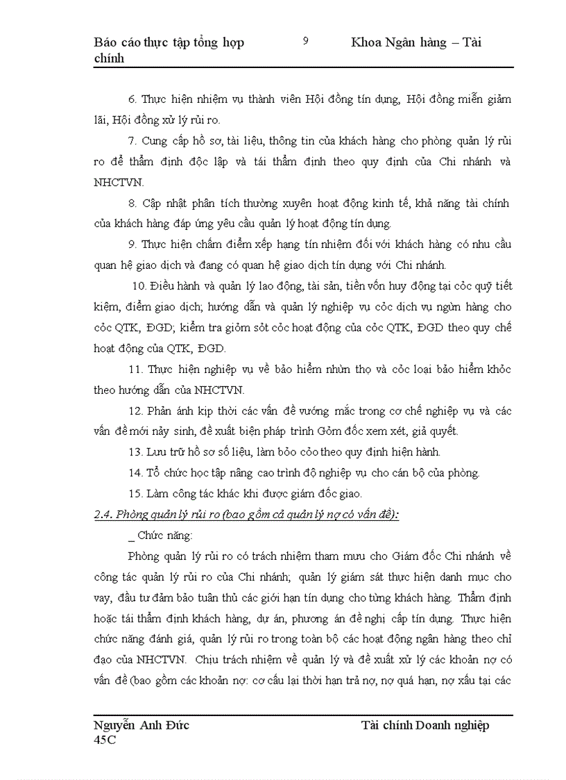 image for page Báo cáo thực tập tổng hợp tại Ngân hàng Công Thương khu vực II Hai Bà Trưng