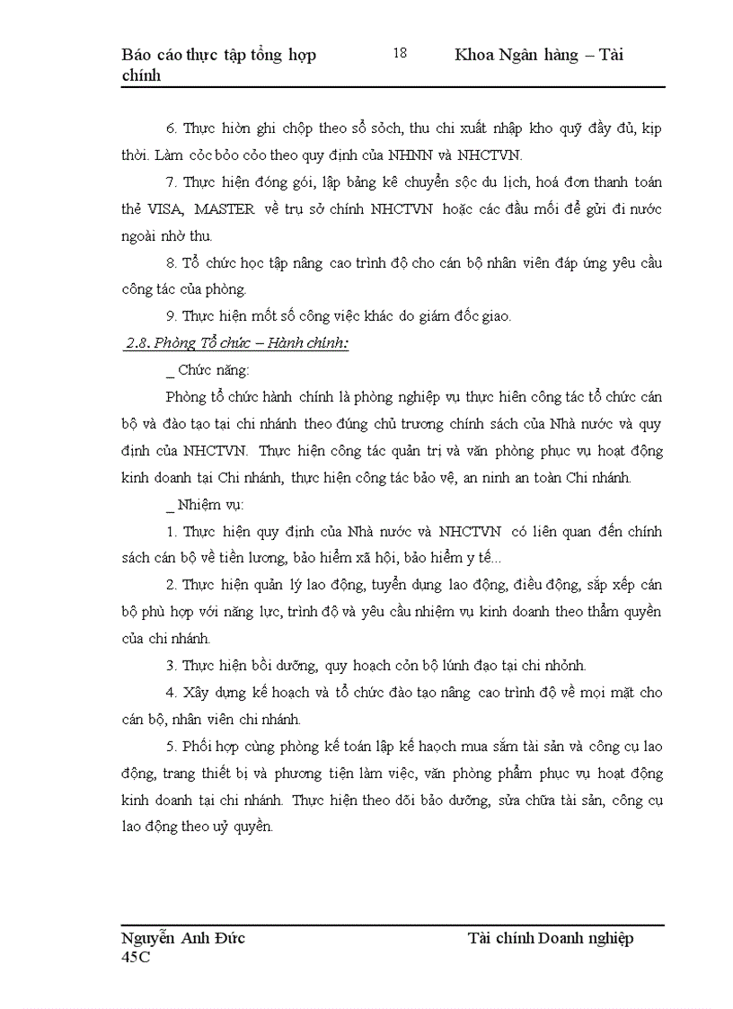 image for page Báo cáo thực tập tổng hợp tại Ngân hàng Công Thương khu vực II Hai Bà Trưng
