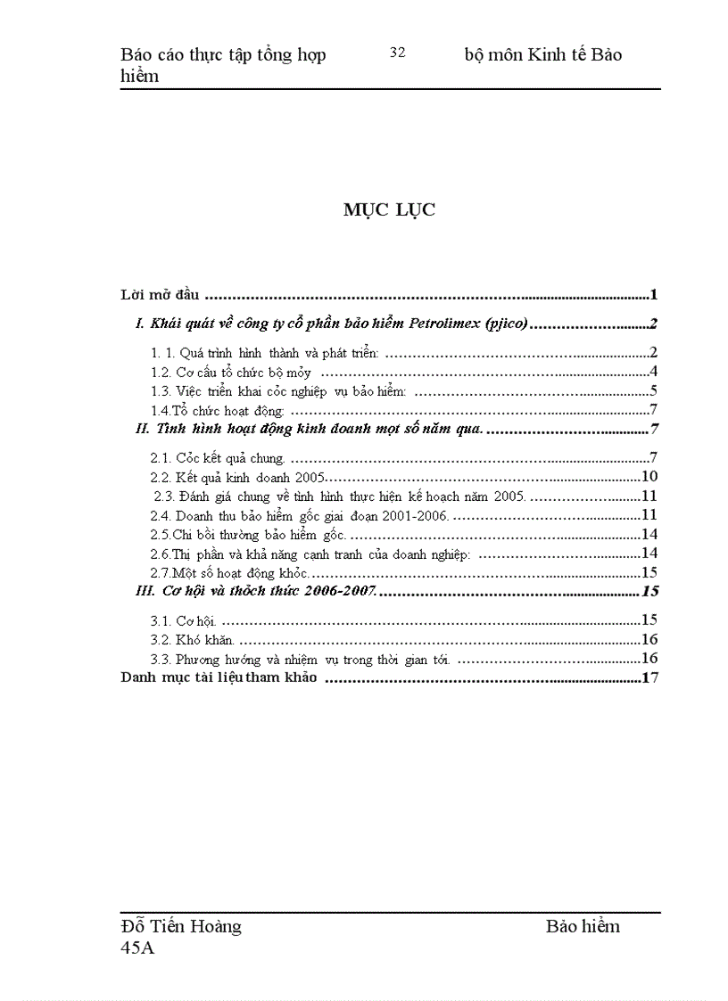 image for page Báo cáo thực tập tổng hợp tại VP5 – Công ty cổ phần bảo hiểm PETROLIMEX( PJICO)
