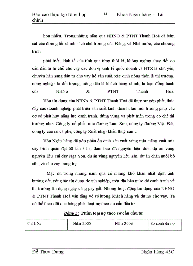 image for page Nâng cao chất lượng hoạt động cho vay hộ sản xuất nông nghiệp ở Ngân hàng nông nghiệp và phát triển nông thôn Thanh Hoá