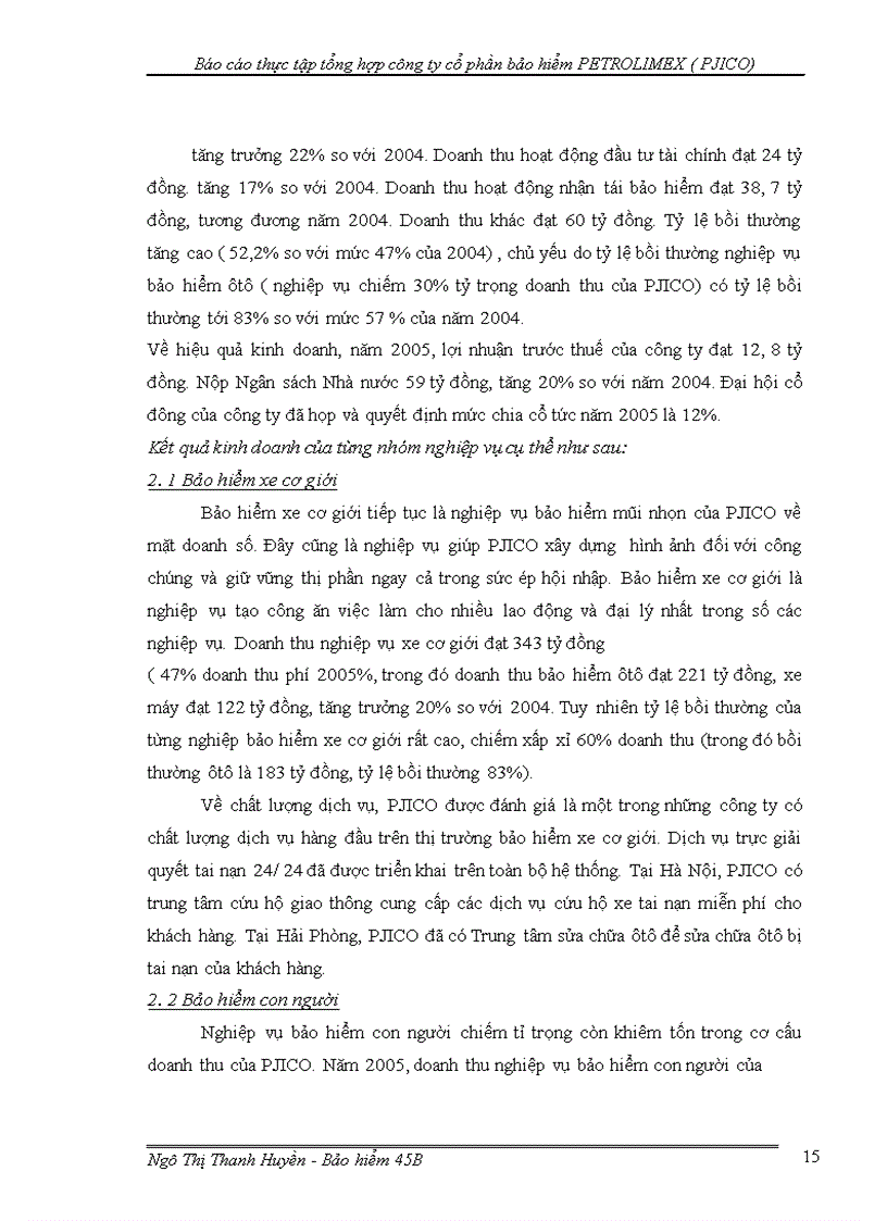image for page Báo cáo thực tập tổng hợp công ty cổ phần bảo hiểm PETROLIMEX ( PJICO)