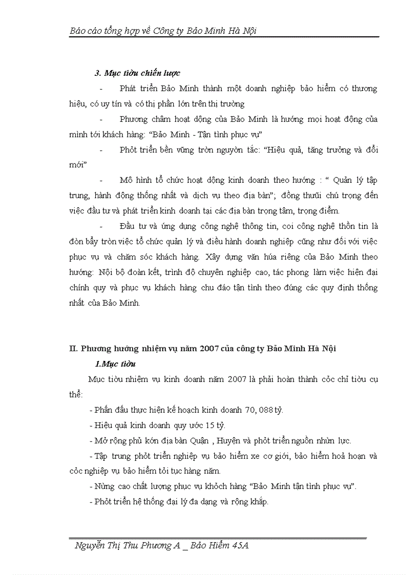 image for page Báo cáo tổng hợp về Công ty Bảo Minh Hà Nội