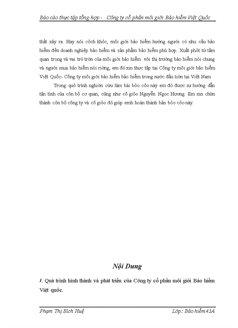 image for page Báo cáo tổng hợp - công ty cổ phần môi giới Bảo hiểm Việt Quốc