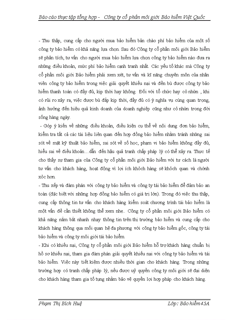 image for page Báo cáo tổng hợp - công ty cổ phần môi giới Bảo hiểm Việt Quốc