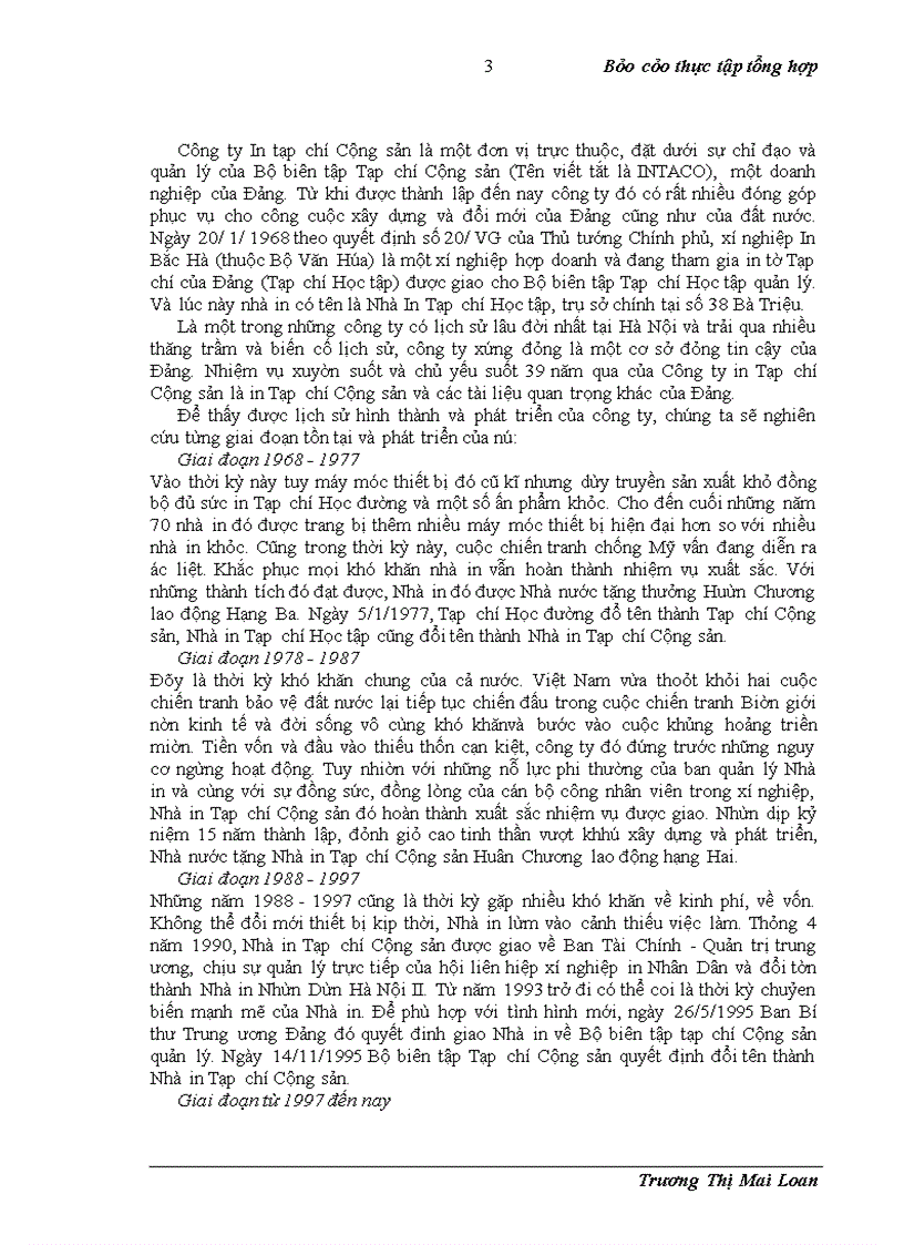 image for page Báo cáo thực tập tổng hợp Công ty in Tạp chí Cộng sản