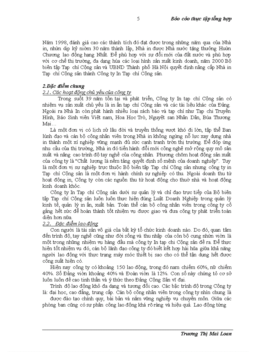 image for page Báo cáo thực tập tổng hợp Công ty in Tạp chí Cộng sản