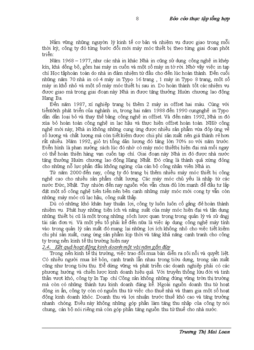 image for page Báo cáo thực tập tổng hợp Công ty in Tạp chí Cộng sản