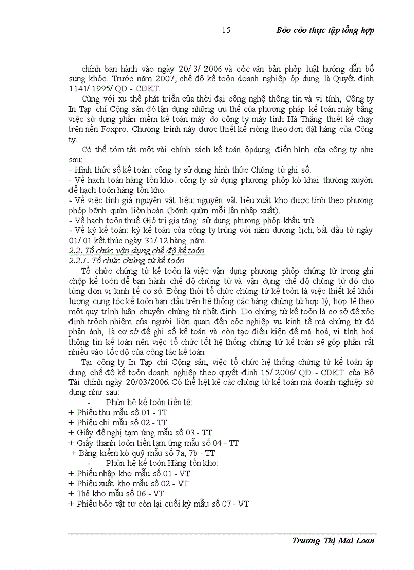 image for page Báo cáo thực tập tổng hợp Công ty in Tạp chí Cộng sản