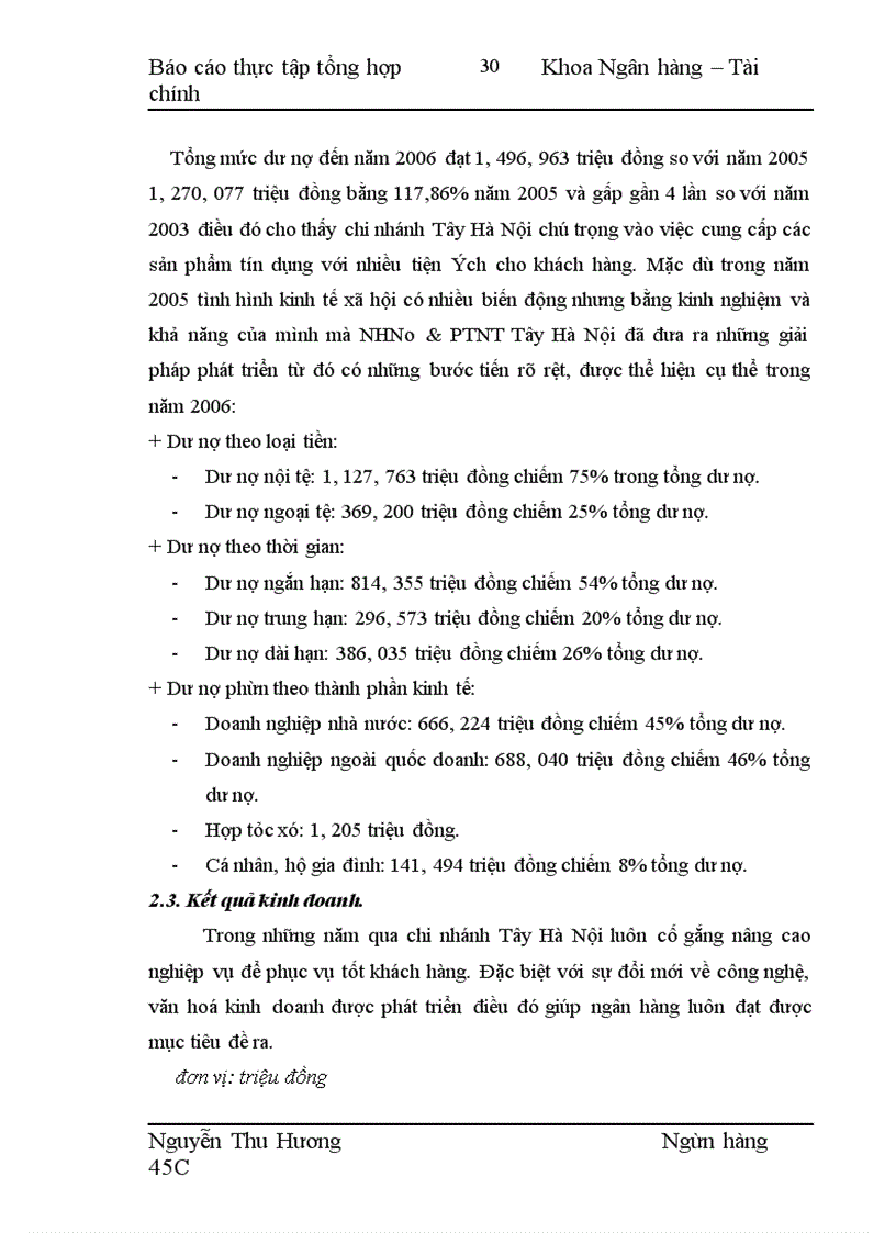 image for page Lịch sử hình thành, chức năng và tình hình hoạt động của NHNo&PTNT chi nhánh Tây Hà Nội