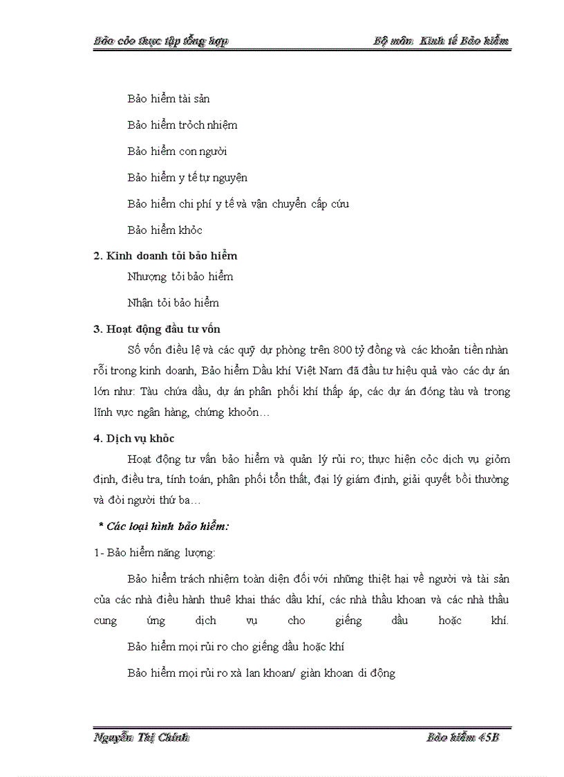 image for page Thực trạng hoạt động Phương hướng và nhiệm vụ Công ty bảo hiểm Dầu khí Việt Nam