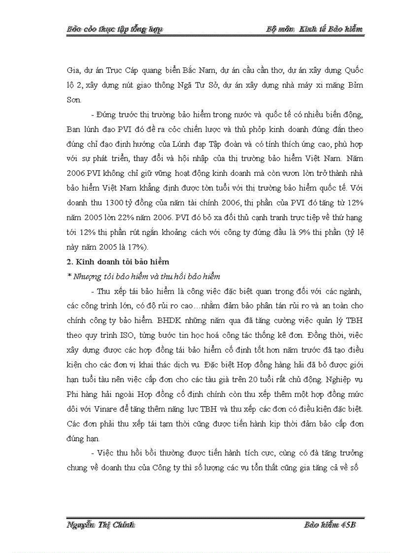 image for page Thực trạng hoạt động Phương hướng và nhiệm vụ Công ty bảo hiểm Dầu khí Việt Nam