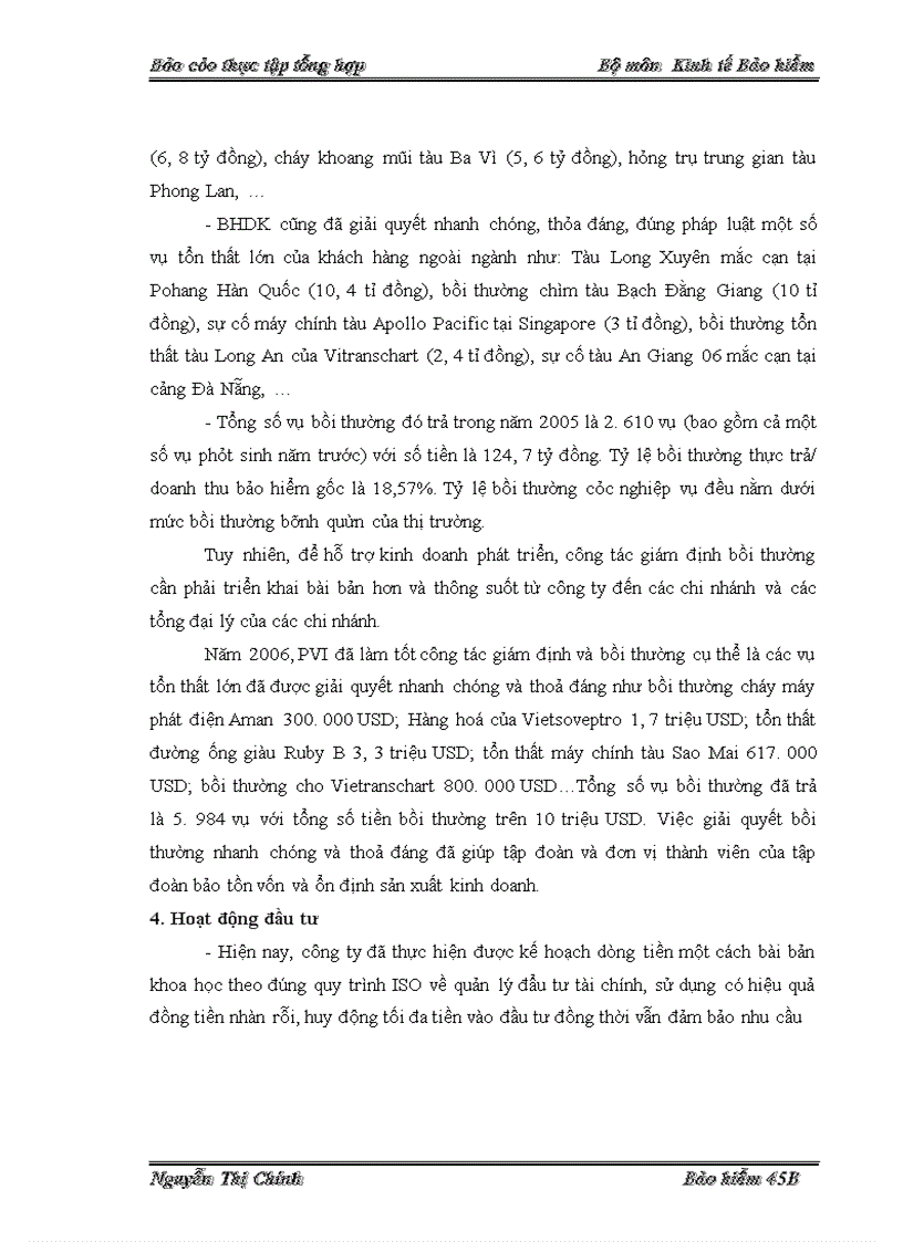 image for page Thực trạng hoạt động Phương hướng và nhiệm vụ Công ty bảo hiểm Dầu khí Việt Nam