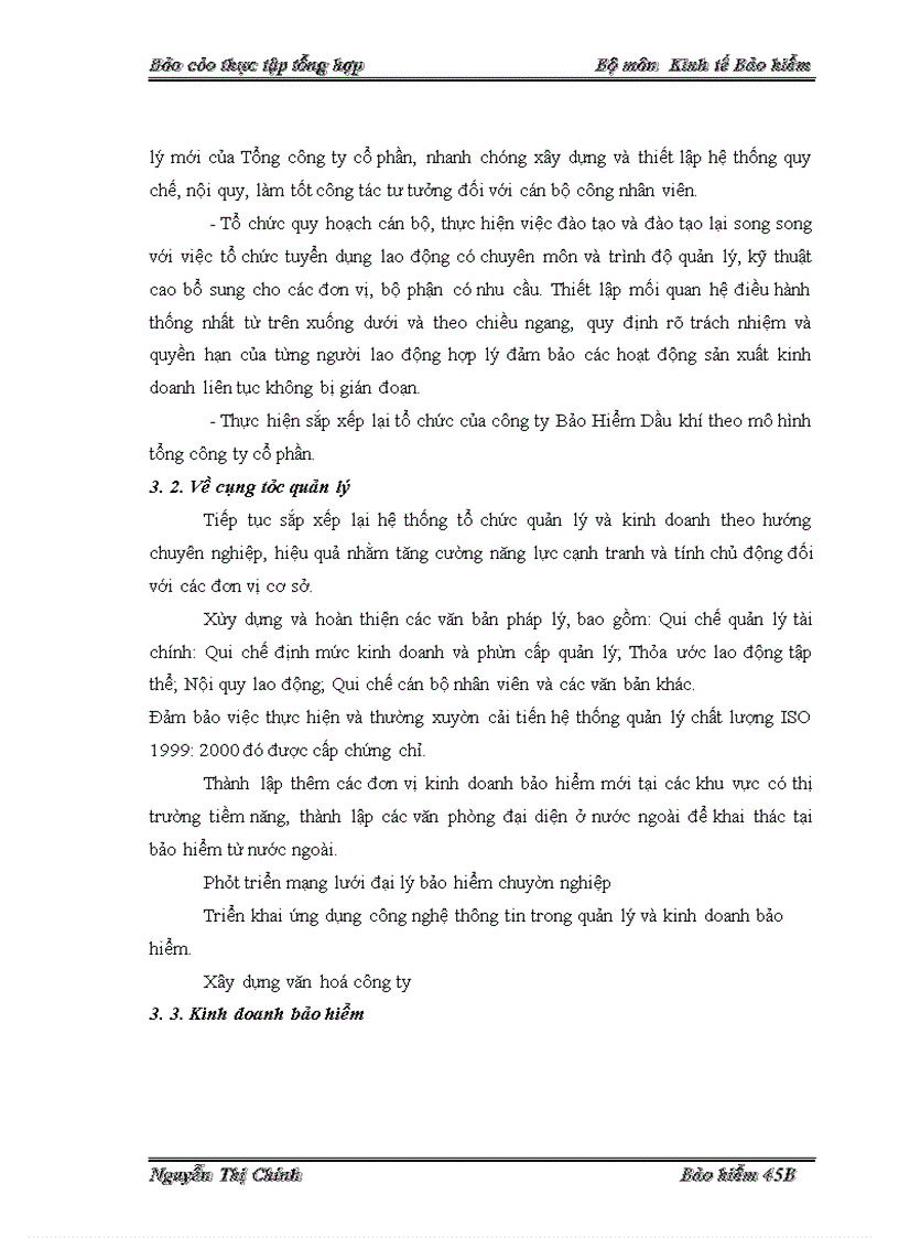 image for page Thực trạng hoạt động Phương hướng và nhiệm vụ Công ty bảo hiểm Dầu khí Việt Nam