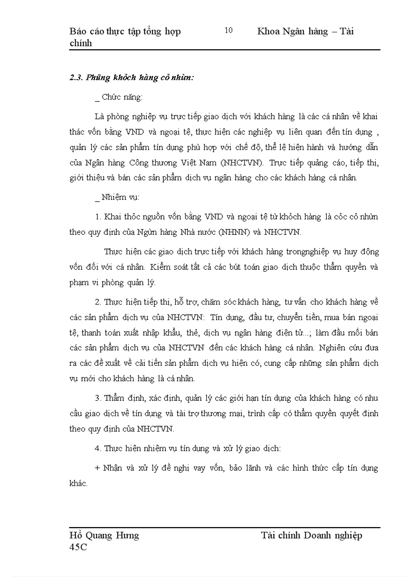 image for page Thực tập tại Chi nhánh Ngân hàng Công thương thành phố Hải Phòng