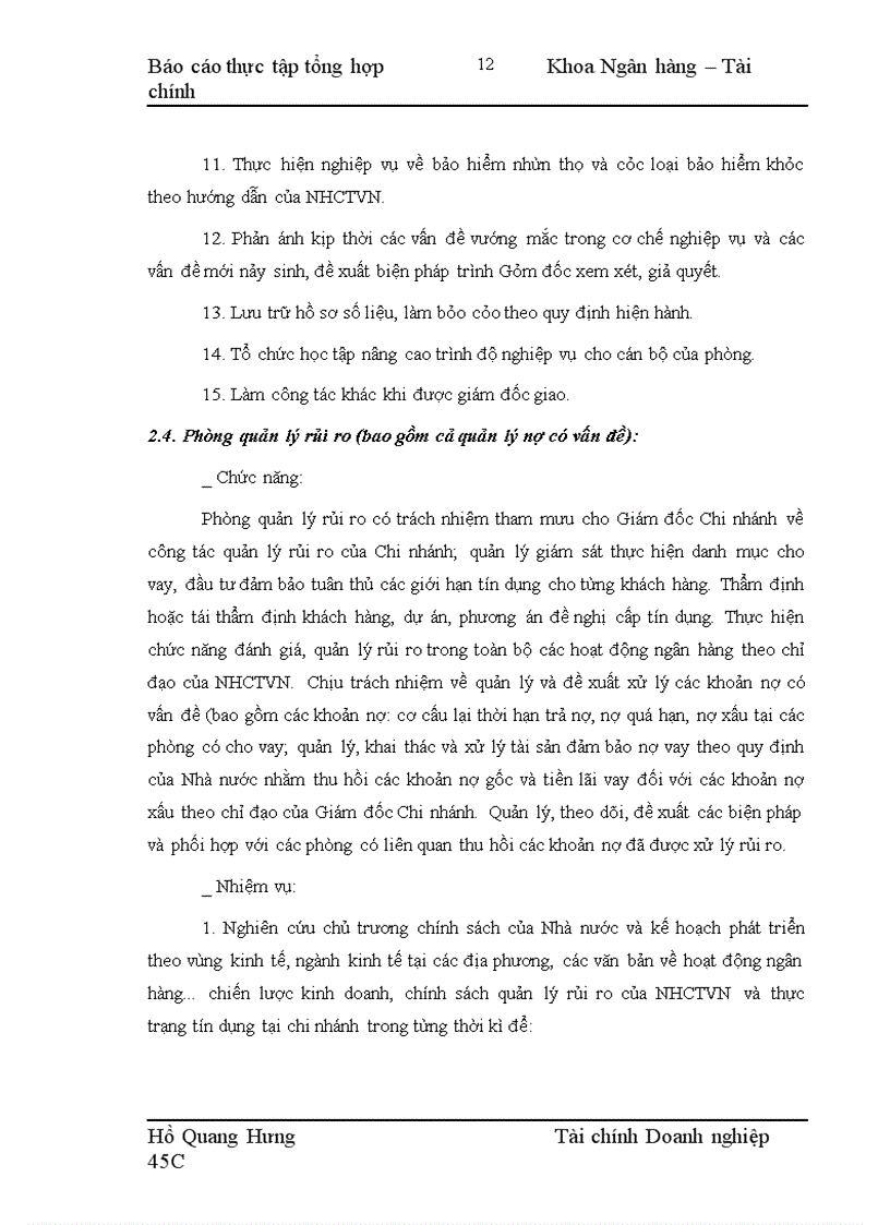 image for page Thực tập tại Chi nhánh Ngân hàng Công thương thành phố Hải Phòng