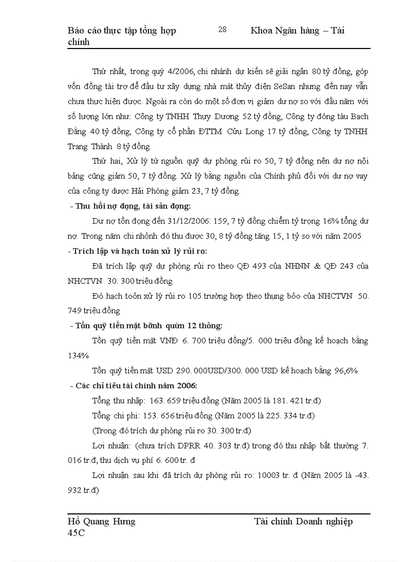 image for page Thực tập tại Chi nhánh Ngân hàng Công thương thành phố Hải Phòng