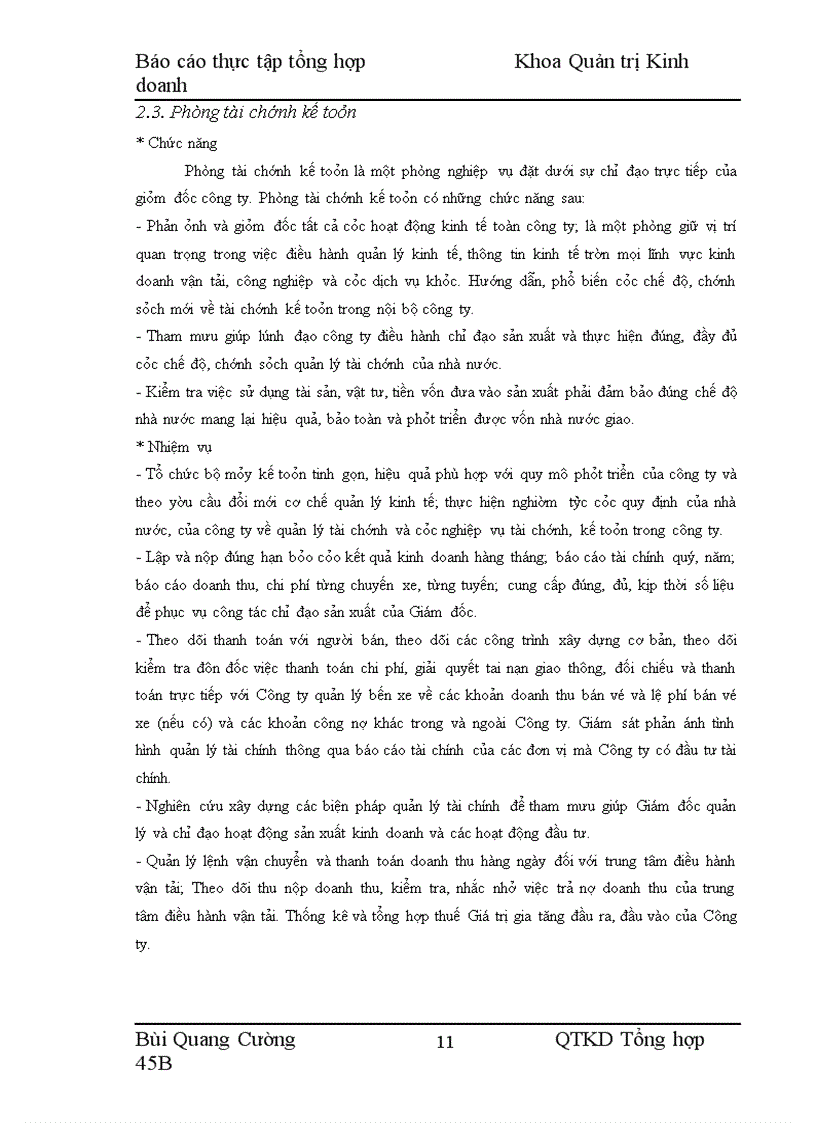 image for page Thực tập tại Công ty cổ phần vận tải hành khách số 14