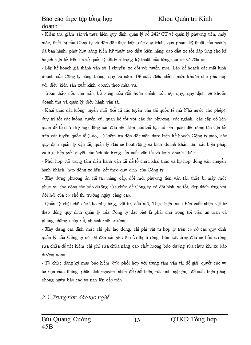 image for page Thực tập tại Công ty cổ phần vận tải hành khách số 14