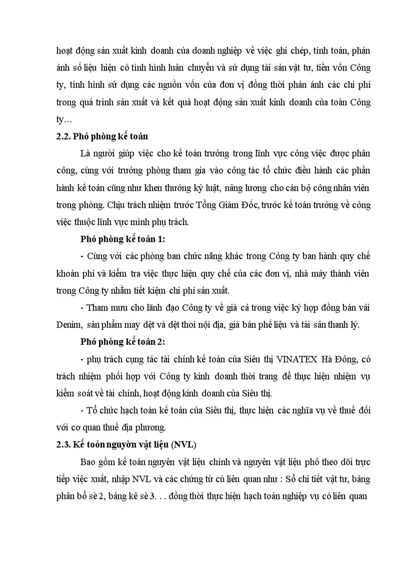 image for page Đặc điểm tổ chức công tác kế toán tại Công ty Dệt May Hà Nội