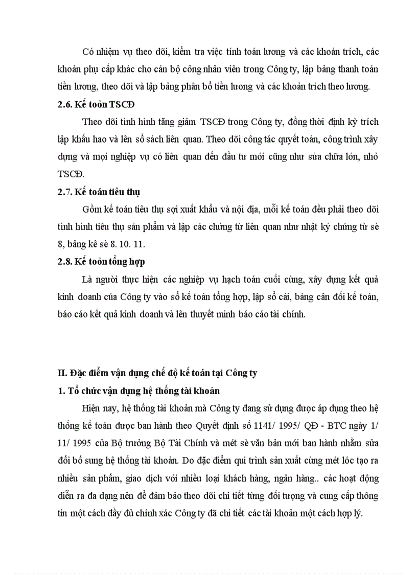 image for page Đặc điểm tổ chức công tác kế toán tại Công ty Dệt May Hà Nội