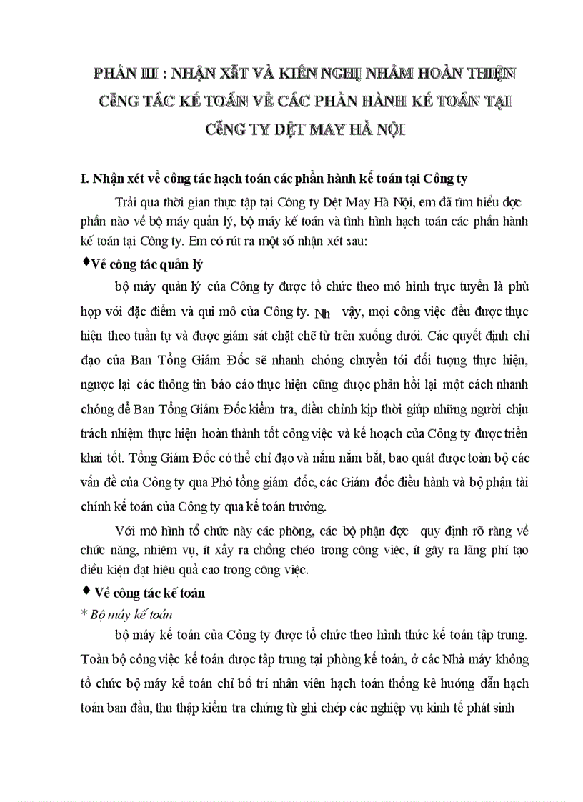 image for page Đặc điểm tổ chức công tác kế toán tại Công ty Dệt May Hà Nội