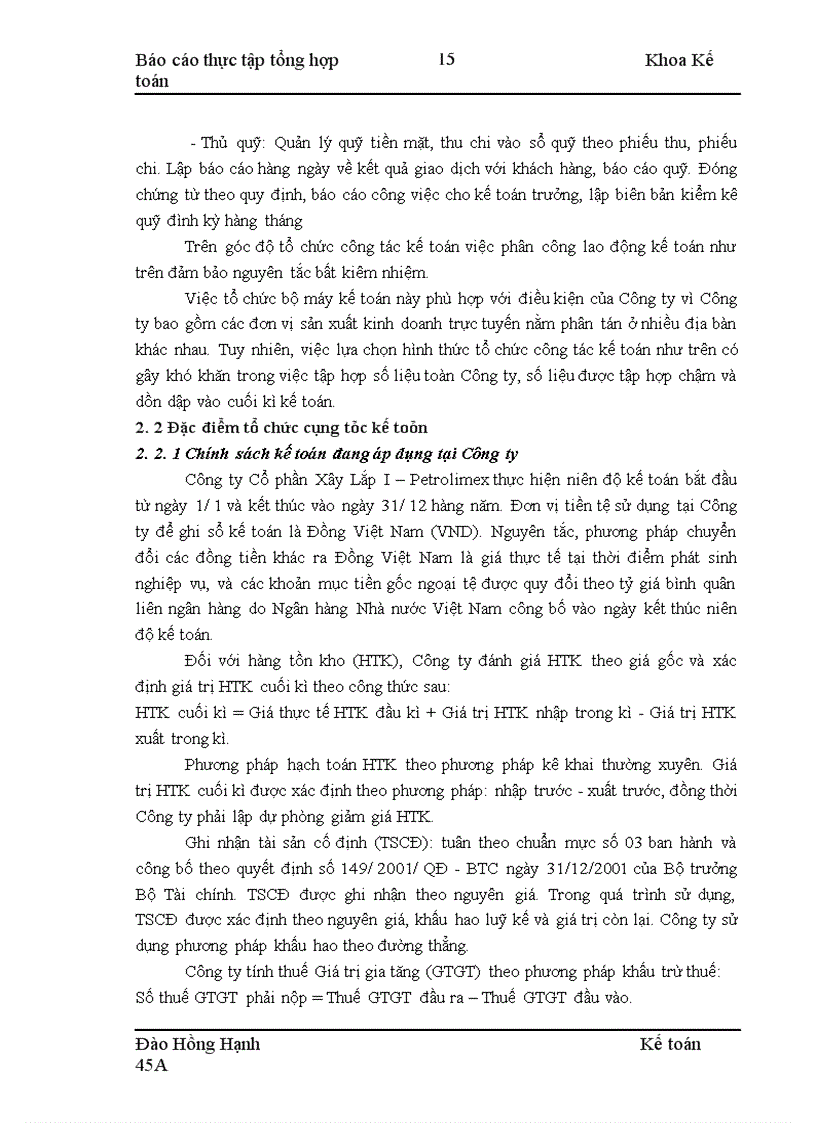 image for page Thực tập tại công ty cổ phần xây lắp I-Petrolimex