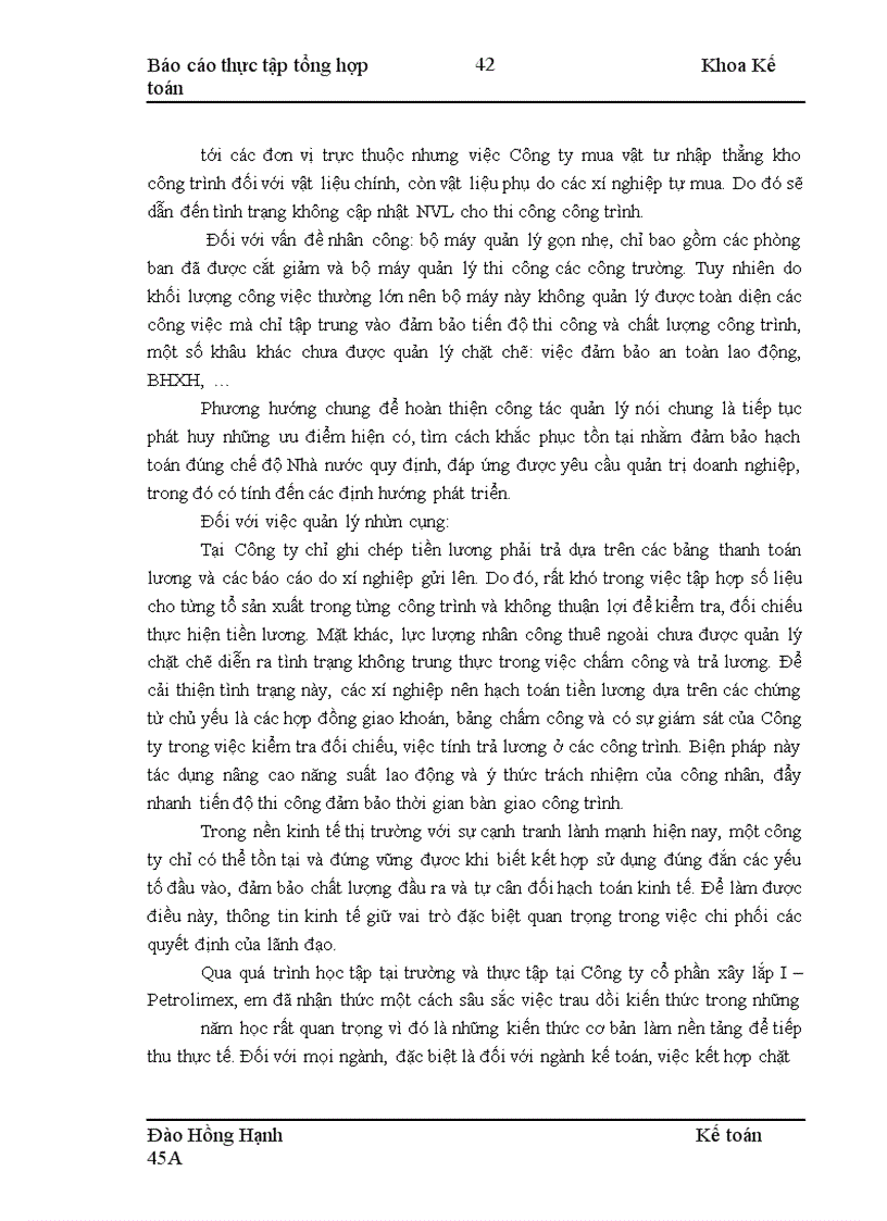 image for page Thực tập tại công ty cổ phần xây lắp I-Petrolimex